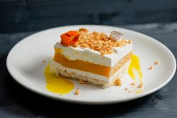 Peach & coconut cake image