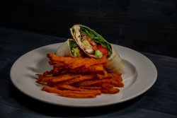 Vegetarian wrap with halloumi  image