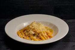 Smoked salmon penne image