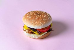 Cheeseburger cu pulled chunk    image