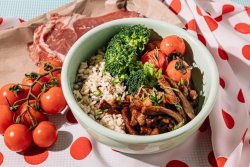 Brocco & beef rice image