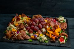 Charcuterie and cheese board image