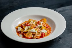 Ravioli with cherry tomatoes image