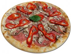 Pizza Salami Funghi Acuge 41 cm image