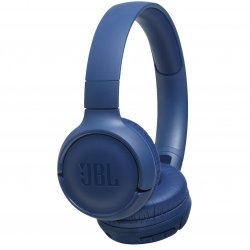 Casti audio On-ear JBL Tune 500, Wireless, Bluetooth, Pure Bass Sound, Hands-free Call, 16H, Albastru