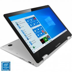 Laptop 2 in 1 Allview ALLBOOK Y-100 cu procesor Intel Celeron N4000 pana la 2.60 GHz, 11.6", Full HD, 4GB, 32GB Flash, Intel HD Graphics, Windows 10 Home, Silver