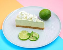 Cheesecake lime and mint image