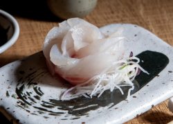 Sea bas sashimi image