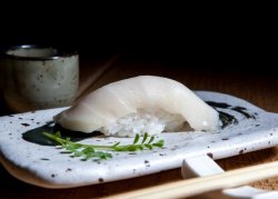 Sea bass nigiri image