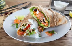 Salmon wrap image