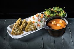 Crochete Vegetariene (cu orez alb) + Supă de legume image