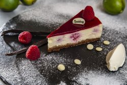 Cheesecake cu vanilie și zmeură image