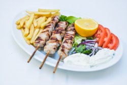 Souvlaki de porc la farfurie image