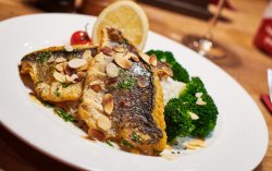 Sea bass almondine  image