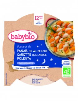 Babybio meniu deliciu cu păstârnac, morcov și mămăligă image