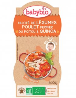 Babybio meniu piure de legume, pui și quinoa image