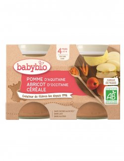 Babybio piure  de mere caise și cereale  image