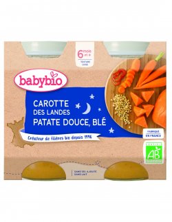 Babybio piure de morcov, cartof dulce și grâu image