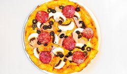 Pizza Prosciutto Funghi Extra image