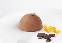 Chocolate mandarin mousse image