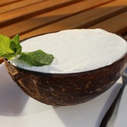 Kem dừa / Sorbet de cocos în fruct image