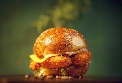 C.P.F.P.B. Crispy Panko Fried Prawns Burger image