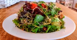 Salată verde cu ciuperci pleurotus – vegană/de post  image