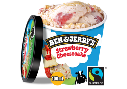 Ben & jerrys strawberry cheesecake image