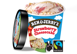 Ben & jerrys strawberry cheesecake image