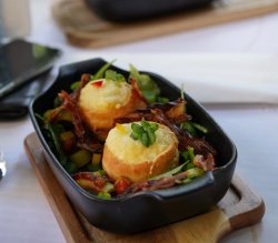 Baked Eggs in Bread Buns image