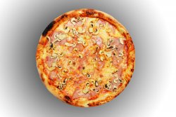 Pizza Prosciutto e Funghi image