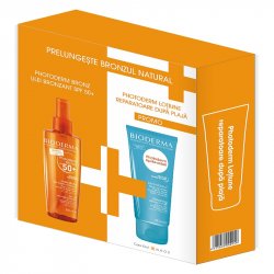 BIODERMA PHOTODERM ULEI BRONZANT SPF50+ 200ML + LOTIUNE REPARATOARE DUPA PLAJA 200ML image