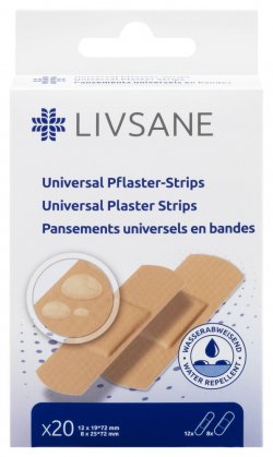 LIVSANE PLASTURI UNIVERSALI TIP BANDA 20BUC image