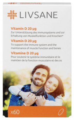 LIVSANE VITAMINA D 20MCG X 60TBL image