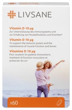 LIVSANE VITAMINA D 10MCG X 60TBL image