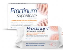 ZDROVIT PROCTINUM SUPOZITOARE 10BUC + SERVETELE UMEDE 72BUC CADOU image