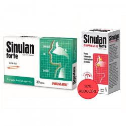 SINULAN FORTE 30TBL + SINULAN EXPRESS FORTE SPRAY NAZAL 15ML 50%REDUCERE DIN AL 2-LEA PRODUS image