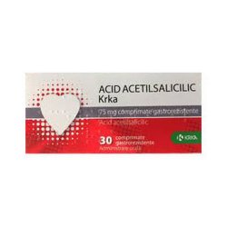 KRKA ACID ACETILSALICILIC 75MG X 30CPR image