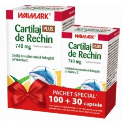 WALMARK CARTILAJ RECHIN 740MG + VITAMINA C 100CPS + 30CPS CADOU image