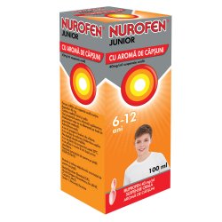 NUROFEN JUNIOR 6-12ANI CAPSUNI SIROP 100ML image