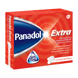 PANADOL EXTRA 500MG/65MG X 12CPR FILMATE image