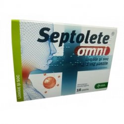 SEPTOLETE OMNI LAMAIE+SOC 3MG/1MG X 16PASTILE image