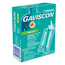 GAVISCON MENTOL SUSP ORALA 10ML X 12PLICURI image