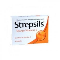 STREPSILS ORANGE VITAMINA C 12PASTILE image