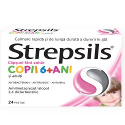 STREPSILS CAPSUNI FARA ZAHAR 24PASTILE image