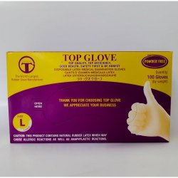 TOP GLOVE MANUSI EXAMINARE MARIME L 100BUC image