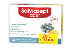 ZDROVIT SALVIASEPT ACUT FARA ZAHAR 24CPR DE SUPT 20% CADOU image