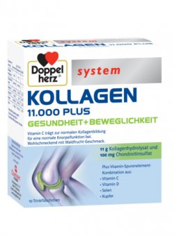 DOPPELHERZ SYSTEM KOLLAGEN 11000 PLUS 10FIOLE image