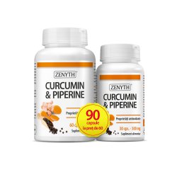 ZENYTH CURCUMIN + PIPERINE 500MG X 60CPS + 30CPS CADOU  image