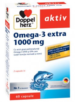 DOPPELHERZ AKTIV OMEGA-3 EXTRA 1000MG X 60CPS image